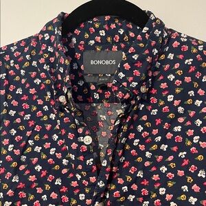 Bonobos Men's Floral Button-Down Shirt - Navy